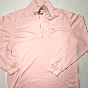 Eikowada London Light Pink Quarter Zip Collared Woman’s Golf Pullover Jacket S